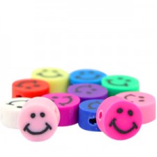 Katsuki beads 10mm Smiley Multicolour
